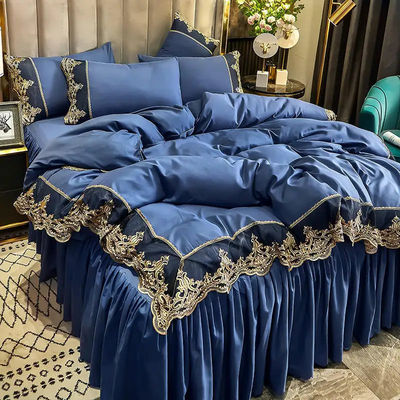 Cama de tela de poliéster personalizada, falda de cama, ropa de cama para adultos y niños, con edredón incluido