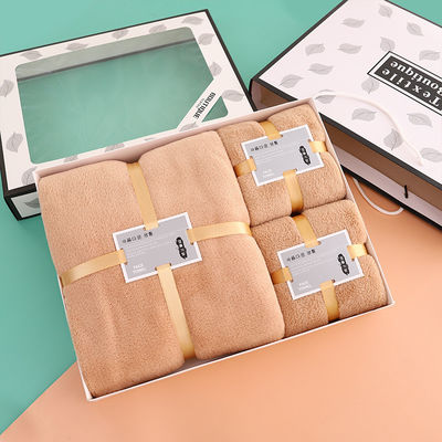 Tejido de microfibra de lujo conjunto de toallas de baño para el hotel diseñador como la imagen