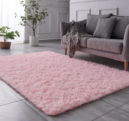 9mm grueso Large Fluffy Shag Salón de estar Area alfombras para el hogar Hotel Baño y ducha