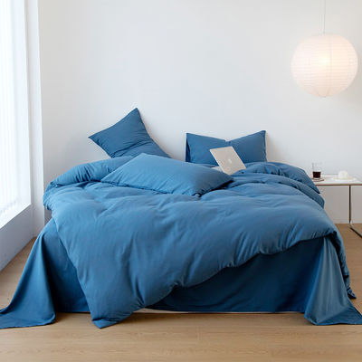 60 Cuenta de tejidos algodón lavado 2024 Cuatro piezas de ropa de cama para sus necesidades