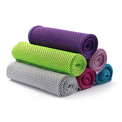 Seca y enfriamiento rápido Toallas de enfriamiento personalizadas para deportes de gimnasio hechas de tela de poliéster