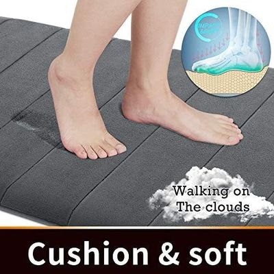Confortable y duradero Rectángulo Memoria de espuma de la alfombra de baño 3pcs alfombras de piso de baño