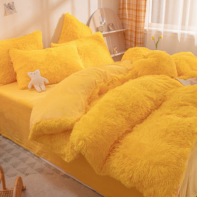 Estilo de princesa Navidad personalizada lujosa Shaggy flanell ropa de cama cálida para el otoño invierno