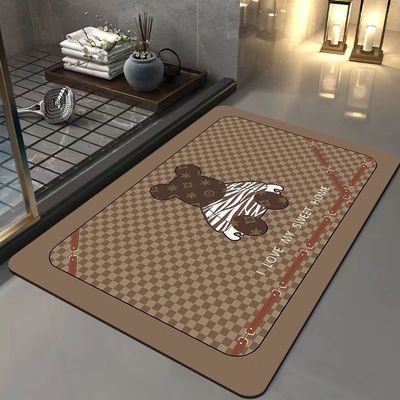 Color personalizado de baño antideslizante alfombra de alfombra de PVC resistente a manchas