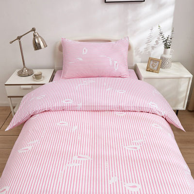 Set de ropa de cama para el hospital con ropa de cama con rayas sólidas 100% de algodón 3 piezas