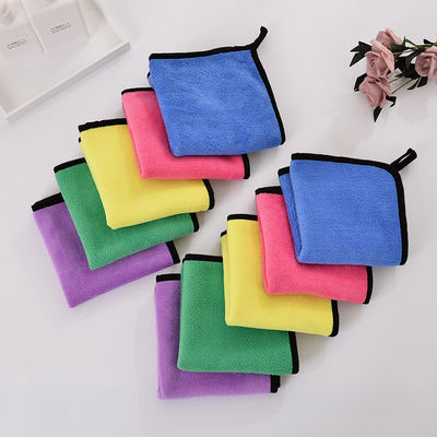 Toalla de lavado de coches Coral de terciopelo de limpieza de absorción Ropa de microfibra Toalla de coches personalizada 30 * 30cm