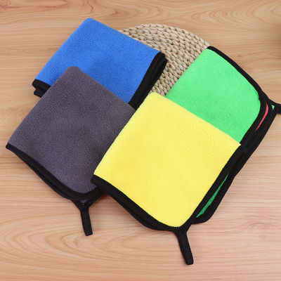 Toalla de lavado de coches Coral de terciopelo de limpieza de absorción Ropa de microfibra Toalla de coches personalizada 30 * 30cm
