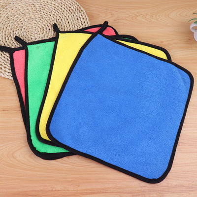 Toalla de lavado de coches Coral de terciopelo de limpieza de absorción Ropa de microfibra Toalla de coches personalizada 30 * 30cm