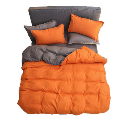 King size ropa de cama de lujo de color sólido lino y microfibra confortante estilo europeo