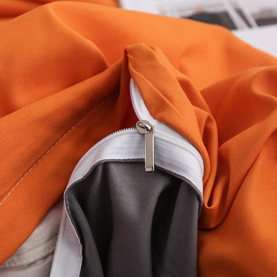 King size ropa de cama de lujo de color sólido lino y microfibra confortante estilo europeo
