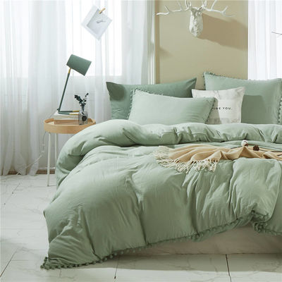 Conjunto de ropa de cama de microfibra de tamaño King con temperatura de lavado de 30 grados y conteo de tela de 40