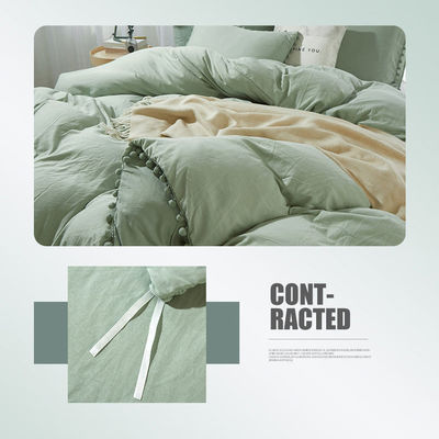 Conjunto de ropa de cama de microfibra de tamaño King con temperatura de lavado de 30 grados y conteo de tela de 40