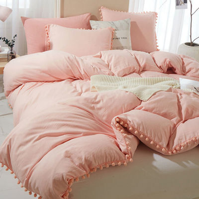 Conjunto de ropa de cama de microfibra de tamaño King con temperatura de lavado de 30 grados y conteo de tela de 40