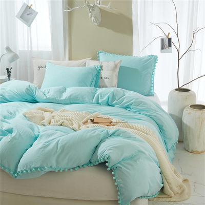 Conjunto de ropa de cama de microfibra de tamaño King con temperatura de lavado de 30 grados y conteo de tela de 40