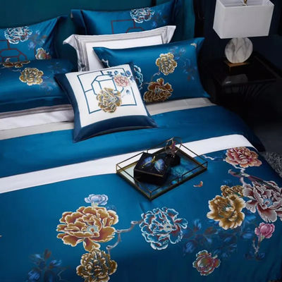 120 Cuenta de tejidos Confortador Conjunto de ropa de cama ventaja Set de sábanas de seda Conjunto de ropa de cama de edredón