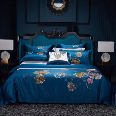 120 Cuenta de tejidos Confortador Conjunto de ropa de cama ventaja Set de sábanas de seda Conjunto de ropa de cama de edredón
