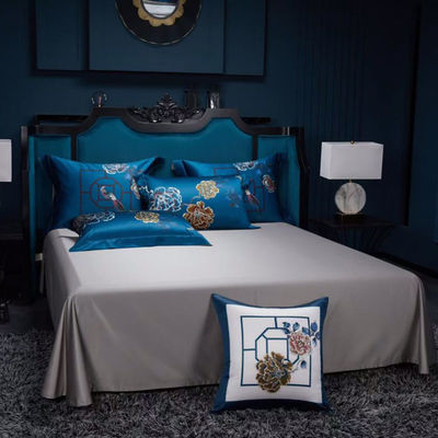 120 Cuenta de tejidos Confortador Conjunto de ropa de cama ventaja Set de sábanas de seda Conjunto de ropa de cama de edredón
