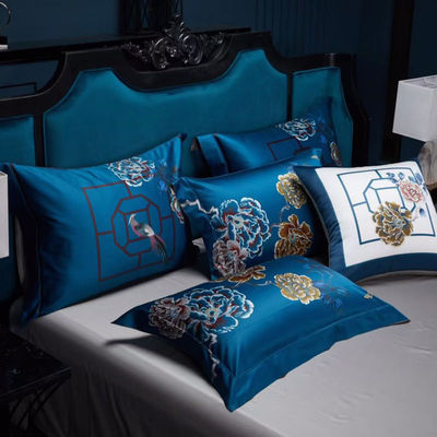 120 Cuenta de tejidos Confortador Conjunto de ropa de cama ventaja Set de sábanas de seda Conjunto de ropa de cama de edredón