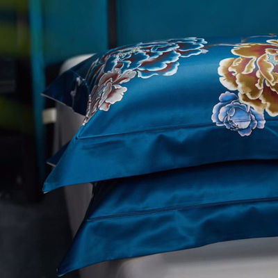 120 Cuenta de tejidos Confortador Conjunto de ropa de cama ventaja Set de sábanas de seda Conjunto de ropa de cama de edredón
