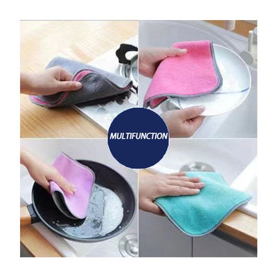 Material de microfibra para toallas de cocina rectangulares absorbientes y no derramantes