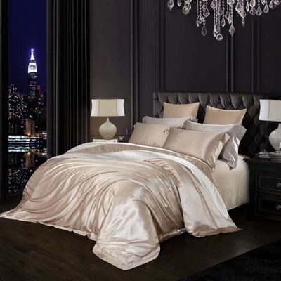 100% Pure Comforter Sets ropa de cama lujoso Set de edredón de seda para el estilo europeo y americano