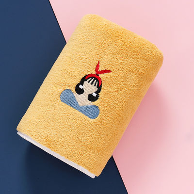 Opción de material de microfibra de lujo personalizar el logotipo bordado hotel conjunto de regalo de toalla de baño