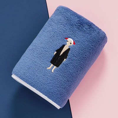 Opción de material de microfibra de lujo personalizar el logotipo bordado hotel conjunto de regalo de toalla de baño