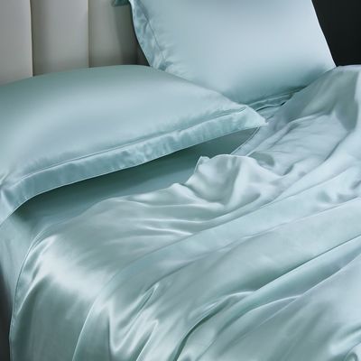 100% 6A de seda pura de comodidad conjuntos de ropa de cama de lujo ropa de cama de seda conjuntos con logotipo personalizado