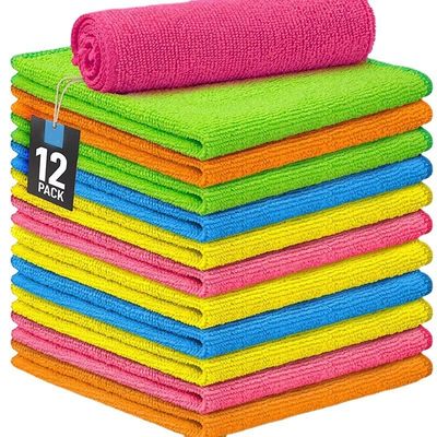 Ropa de lavado de microfibra absorvente y blanda Envase personalizado Logotipo Rectángulo