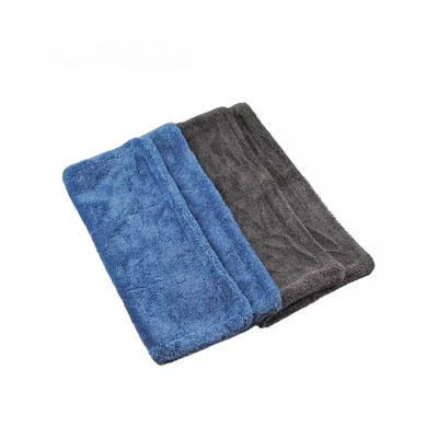 Tejido de limpieza de automóviles de microfibra rectangular de doble capa toalla absorbente para lavado de automóviles