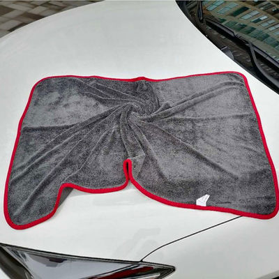 Logotipo personalizado 700-1300gsm Toalla de lavado de microfibra torcida para limpieza de automóviles