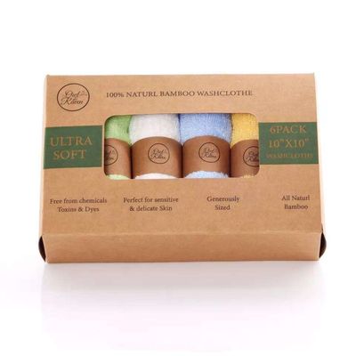 Toalla de toalla de lavado para bebés de algodón mezclado para niños súper suaves y absorbentes