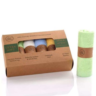 Toalla de toalla de lavado para bebés de algodón mezclado para niños súper suaves y absorbentes