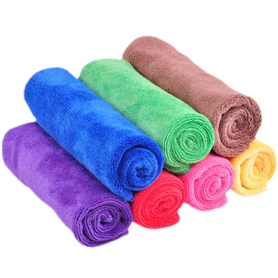 Logotipo Aceptado Vello de coral engrosar toalla seca rápida para limpieza de coche y baño de todas las edades