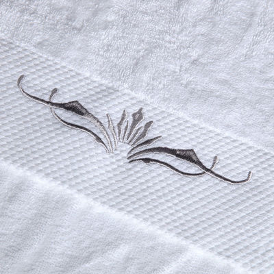 Toallas de algodón puro para hoteles y hogares con logotipo personalizado en color blanco