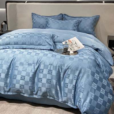 Polyester / lino / algodón lujoso Jacquard ropa de cama conjuntos de colecciones 4 pcs confortador