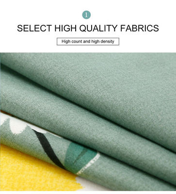 Consolador de conjunto personalizado de hojas amigables con la piel de conjunto de ropa de cama King Size Diseñador de ropa de cama de conjunto