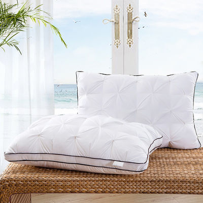 Núcleo de almohada de algodón de seda tridimensional para protección del cuello de alta resistencia del hotel