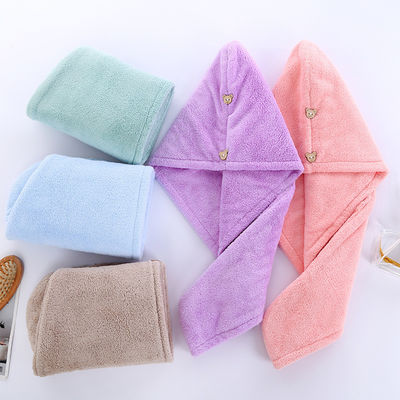 Toalla de pelo de color sólido personalizada en tela absorvente suave para secado rápido y espeso