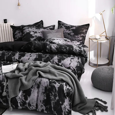 Confort y estilo personalizados Logotipo personalizado King Set de ropa de cama para diseñadores de moda modernos