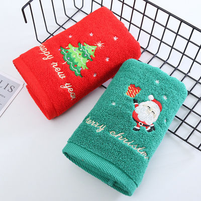 Toallas de Navidad para todas las edades Toallas faciales de algodón puro en 2 cajas de regalo para regalos y todas las edades