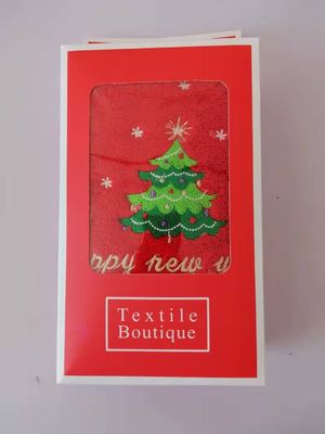 Toallas de Navidad para todas las edades Toallas faciales de algodón puro en 2 cajas de regalo para regalos y todas las edades