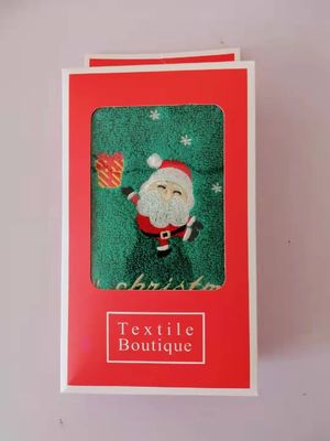 Toallas de Navidad para todas las edades Toallas faciales de algodón puro en 2 cajas de regalo para regalos y todas las edades