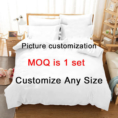 Personalización 400TC Impresión 3D de ropa de cama de poliéster de algodón en 200 * 200 densidad de tejido