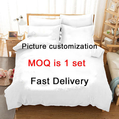 Personalización 400TC Impresión 3D de ropa de cama de poliéster de algodón en 200 * 200 densidad de tejido