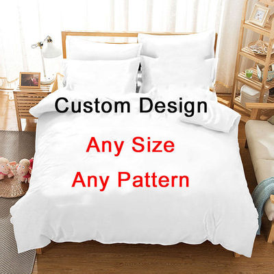 Personalización 400TC Impresión 3D de ropa de cama de poliéster de algodón en 200 * 200 densidad de tejido