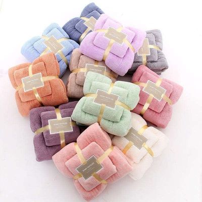 Super absorbente Hipoalergénico Rectángulo Vello de Coral Toalla de Baño de Microfibra para Regalo