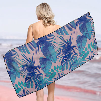 Toalla de playa de microfibra al aire libre personalizada con absorción QUICK-DRY y diseño impreso