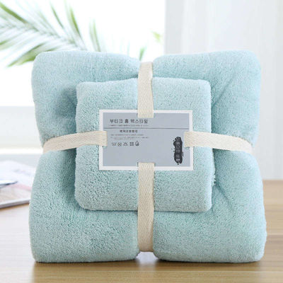 Super absorbente Hipoalergénico Rectángulo Vello de Coral Toalla de Baño de Microfibra para Regalo