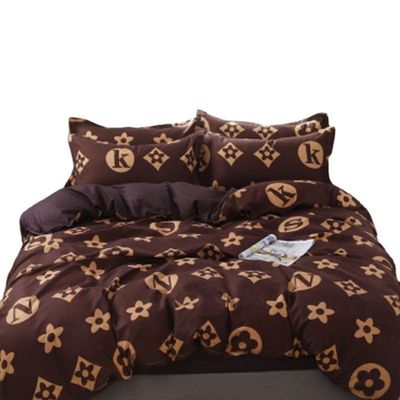 Set de ropa de cama de impresión de poliéster personalizado con 2 fundas de almohada y cremallera de suministro directo